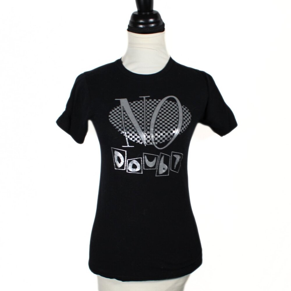 Vintage 1990s/2000s No Doubt Band T-Shirt – Original Metallic Logo, Juniors Fit